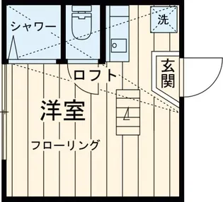 フェリスビアンコ【1階】の間取り