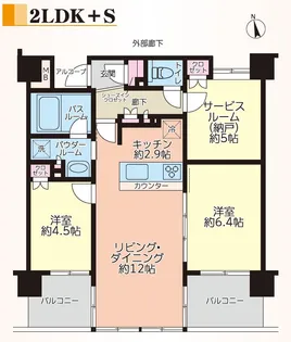 アイランドコート中板橋【4階】の間取り