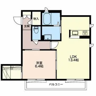 シャーメゾン島原町【1階】の間取り
