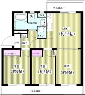 オリーブガーデン【4階】の間取り