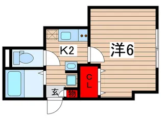 レジデンス桜 神明【1階】の間取り
