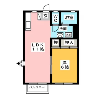 ジュビリオA【2階】の間取り