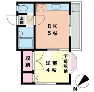 カトレアコーポ【1階】の間取り