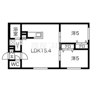 ラ・フォルテ北円山【1階】の間取り