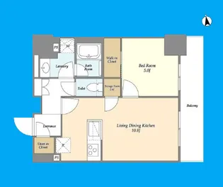 オーキッドレジデンス品川中延【14階】の間取り