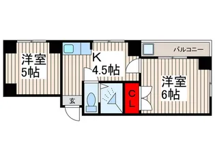 メリットビル【6階】の間取り