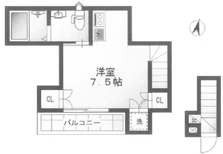 Glanz千駄木North【1階】の間取り