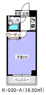 フェースタワー2(K-030)【2階】の間取り