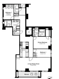 麻布第一マンションズ【4階】の間取り