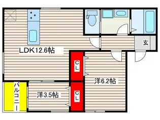 abitare・casa【3階】の間取り