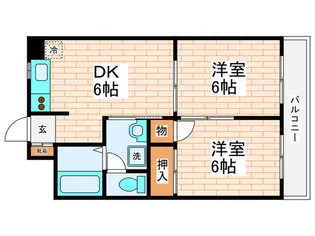 青砥パ-クマンション32【3階】の間取り