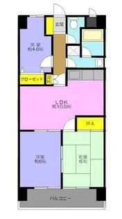 アスティ末広【2階】の間取り