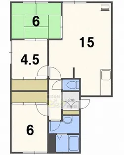 グランドハイツ【1階】の間取り