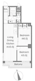 デュオ仲町台【3階】の間取り