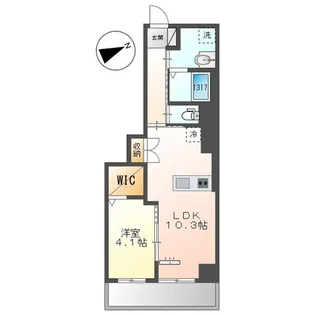 ベルク栄【8階】の間取り