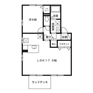 ザ・ハウス・オオツキ A【1階】の間取り