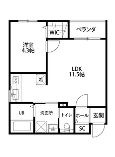 フューチャー白山【3階】の間取り