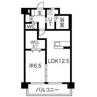セントレア浄水【1階】の間取り