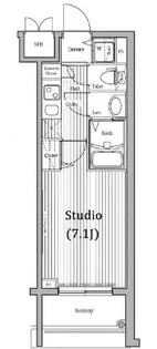 ガラ・ステーション岩本町North【6階】の間取り