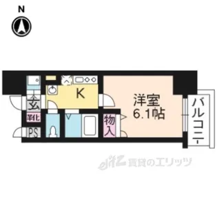 ラナップスクエア京都西陣【9階】の間取り
