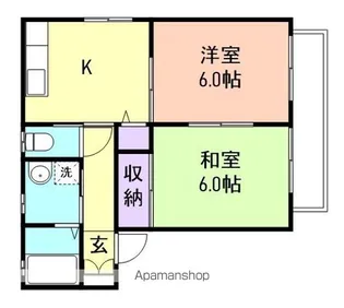 シャーメゾン高松【2階】の間取り