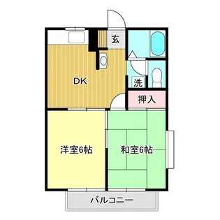 ノースフィールドI【1階】の間取り