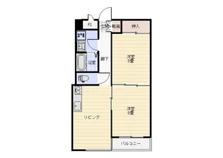 上信コーポ【4階】の間取り