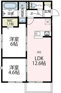 ヴァローレV【1階】の間取り