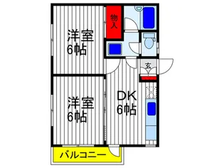 ブランチソウノ【3階】の間取り