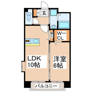 アイディーアル菊陽【2階】の間取り