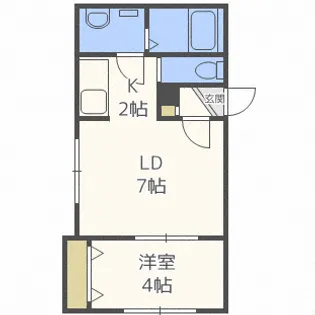 カサパラシオン北1条【4階】の間取り