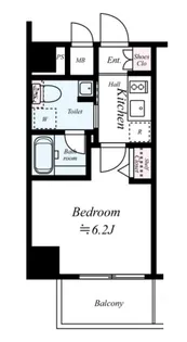 ハーモニーレジデンス大森WESTウエスト【5階】の間取り