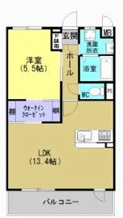 マンション・裕【2階】の間取り
