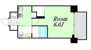 エスリード阿波座サウスプレイス【2階】の間取り