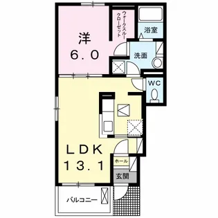 クック VI【1階】の間取り