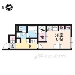 レオパレスグリーンフィールド【1階】の間取り