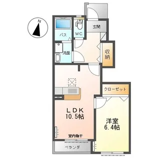 ボンヌール【1階】の間取り