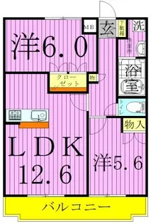 グランベル・ハウス1【1階】の間取り