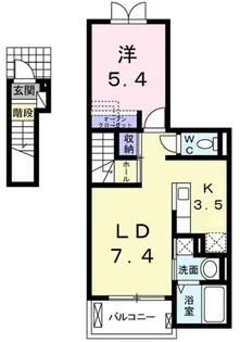 エレガントヴィエIII【2階】の間取り