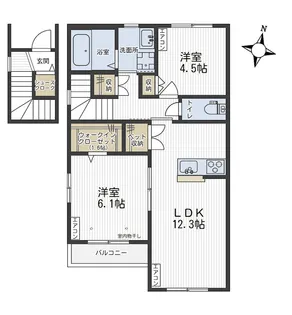 Maison 好日【2階】の間取り