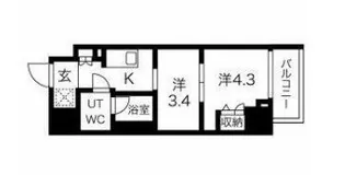 スパシエ蒲田グランドタワー【7階】の間取り