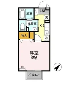 アネックスI【1階】の間取り