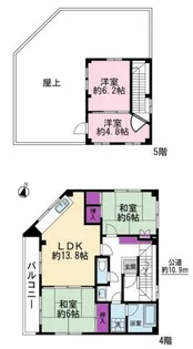 K-1ビル【4階】の間取り