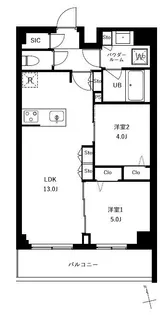 アーバンパーク船堀II【5階】の間取り