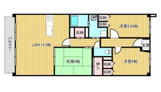 ルモン奈良大森【4階】の間取り