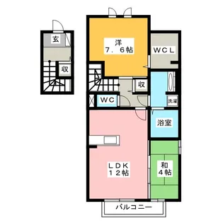 グリーン リーフ アベニュー【2階】の間取り