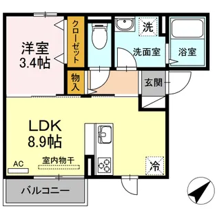 カメリア メゾン【2階】の間取り