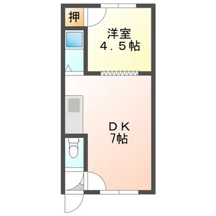 ラビットハイツ【1階】の間取り