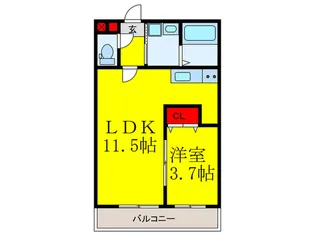 くるみハウス【1階】の間取り