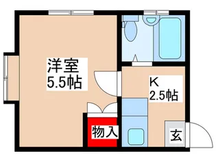 ヒルズアゼリアノ-ス【2階】の間取り